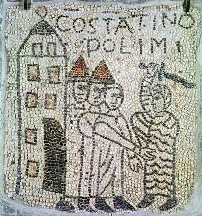 Pavement of St. John the Evangelist (detail) by Byzantine